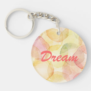 Entworfener abstrakter Hintergrund mit Watercolor Schlüsselanhänger