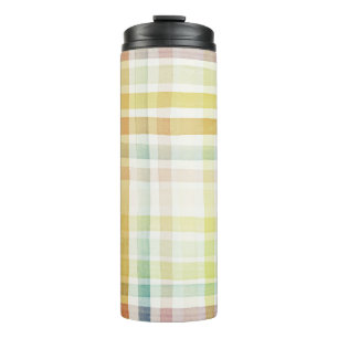 Entworfener Aquarellkunsthintergrund, Thermosbecher