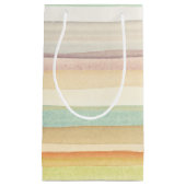 Entworfener Kunsthintergrund. Benutztes Aquarell Kleine Geschenktüte (Vorderseite)