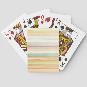 Entworfener Kunsthintergrund. Benutztes Aquarell Spielkarten