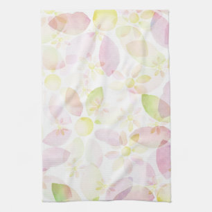 Entworfener Watercolor-Blumenhintergrund, Handtuch