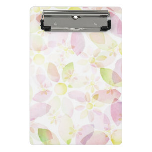 Entworfener Watercolor-Blumenhintergrund, Mini Klemmbrett