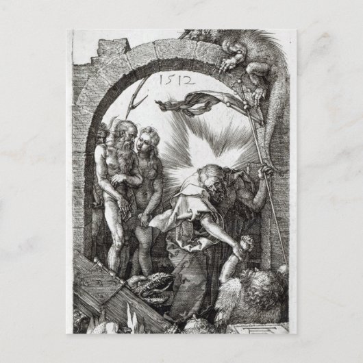 Entwürdigung der Hölle oder Christi Postkarte (Vorderseite)