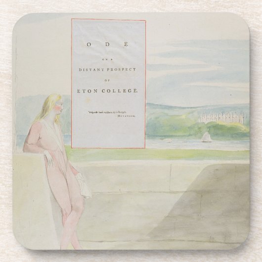 Entwurf 13 für 'Ode auf einer entfernten Aussicht Untersetzer (Vorderseite)