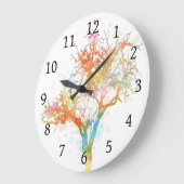 Entwurf 169 Baum Große Wanduhr (Winkel)