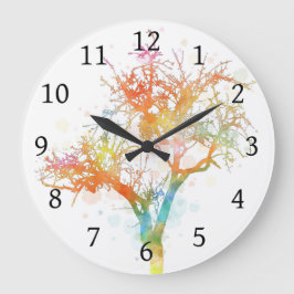 Entwurf 169 Baum Große Wanduhr