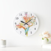 Entwurf 169 Baum Große Wanduhr (Zuhause)