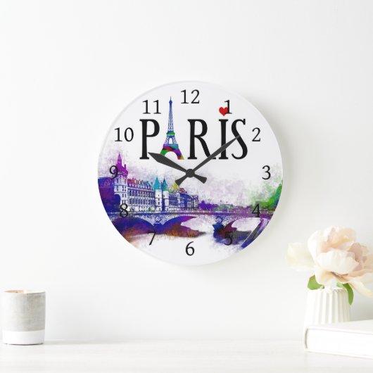 Entwurf 177 Paris Frankreich Große Wanduhr (Zuhause)