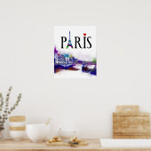 Entwurf 177 Paris Frankreich Poster (Küche)