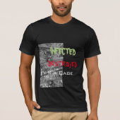 Entwurf 1: Chrom-Spinne, Entwurf 2 angestecktes T-Shirt (Vorderseite)