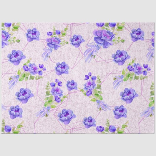 Entwurf 1 der Peonies-Serie Seidenpapier (Vorderseite)