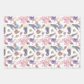 Entwurf 1 der Unterwasserfarben-Zusammenstellung Geschenkpapier Set (Vorderseite)