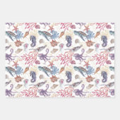 Entwurf 1 der Unterwasserfarben-Zusammenstellung Geschenkpapier Set (Vorderseite 3)