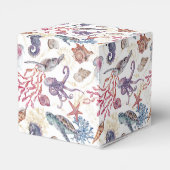 Entwurf 1 der Unterwasserfarben-Zusammenstellung Geschenkschachtel (Rückseite)