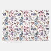 Entwurf 1 der Unterwasserfarben-Zusammenstellung Geschirrtuch (Horizontal)