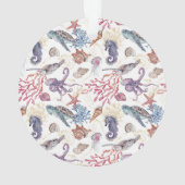 Entwurf 1 der Unterwasserfarben-Zusammenstellung Ornament (Rückseite)