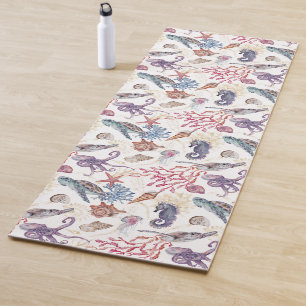 Entwurf 1 der Unterwasserfarben-Zusammenstellung Yogamatte