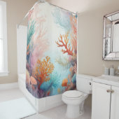 Entwurf 315 der Meeresbodenkorallen Duschvorhang (Beispiel)