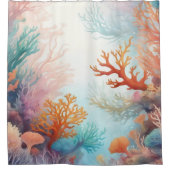 Entwurf 315 der Meeresbodenkorallen Duschvorhang (Vorderseite)