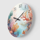 Entwurf 315 der Meeresbodenkorallen Große Wanduhr (Winkel)