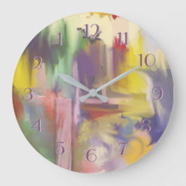 Entwurf ankoppelnd, stoppen Sie rückwärts ab Große Wanduhr