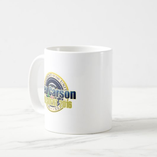 Entwurf Benjamin Carson für Präsidenten Kaffeetasse (Vorderseite Links)