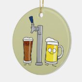 Entwurf Bier Lager anstich Stout Alkoholschaum Tas Keramikornament (Links)