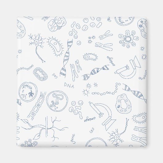 Entwurf biologischer wissenschaftlicher Diagramme Magnet (Vorne)