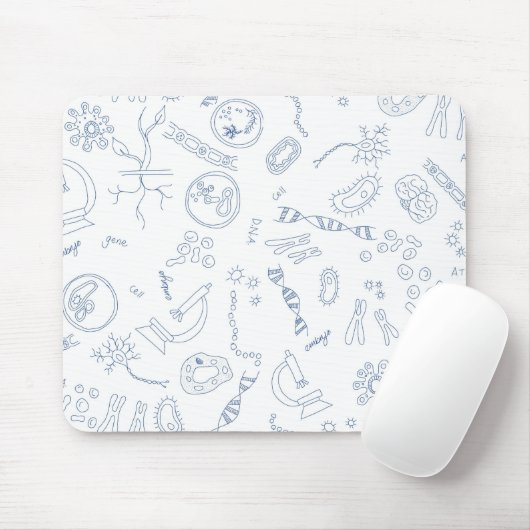 Entwurf biologischer wissenschaftlicher Diagramme Mousepad (Mit Mouse)
