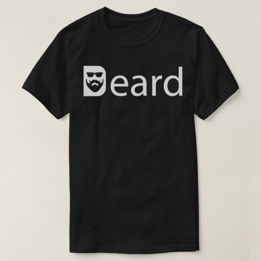 Entwurf der Barttypografie T-Shirt (Design vorne)