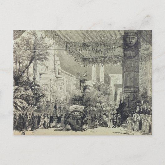 Entwurf der Bühne für den endgültigen Rechtsakt Postkarte (Vorderseite)