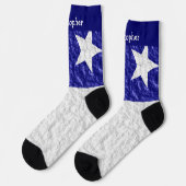 Entwurf der chilenischen Flagge Socken (Linkes Detail)