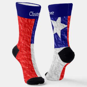 Entwurf der chilenischen Flagge Socken
