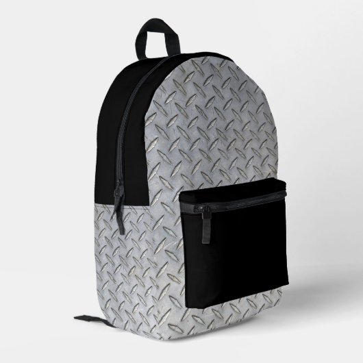 Entwurf der Diamantplatte Bedruckter Rucksack (Rückseitige Ecke links)