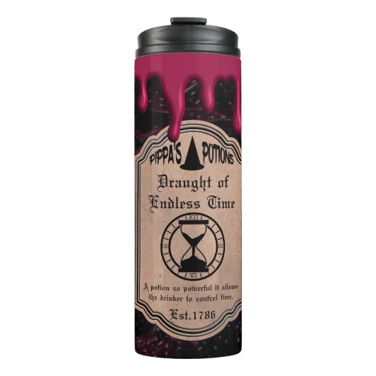 Entwurf der endlosen Zeit Thermosbecher (Vorderseite)