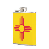 Entwurf der Fahne des Staates Mexiko Flachmann (Links)