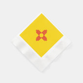 Entwurf der Fahne des Staates Mexiko Serviette (Ecke)