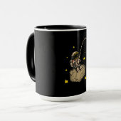 Entwurf der Fangsterne für Astronauten Tasse (Vorderseite Links)