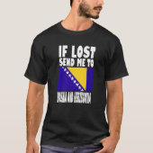 Entwurf der Flagge von Bosnien und Herzegowina T-Shirt (Vorderseite)