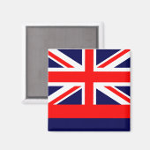Entwurf der HAWAII-Flagge - Magnet (Vorderseite/Rückseite)
