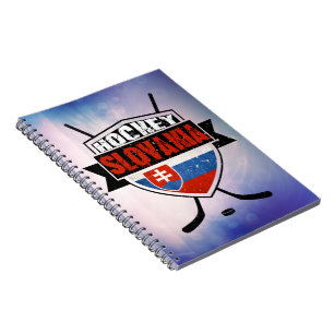 Entwurf der Hockey Slowakei-Flagge Notizblock