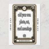 Entwurf der Jury-Tarot-Karte Postkarte (Vorderseite)
