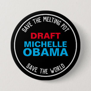 Entwurf der Kampagne MICHELLE OBAMA 2024 Button