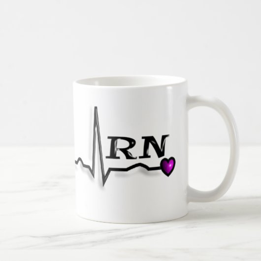 Entwurf der Krankenschwester-"RN" der Geschenk-QRS Kaffeetasse (Rechts)