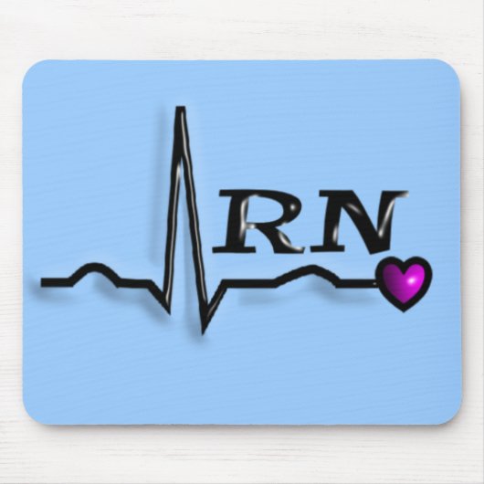 Entwurf der Krankenschwester-"RN" der Geschenk-QRS Mousepad (Vorne)