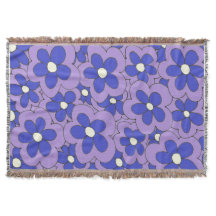 Entwurf der Lila und blauen Blume