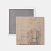 Entwurf der Medici-Kapelle Magnet (Vorderseite/Rückseite)