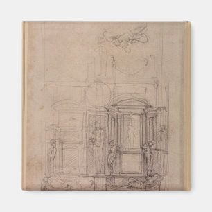 Entwurf der Medici-Kapelle Magnet