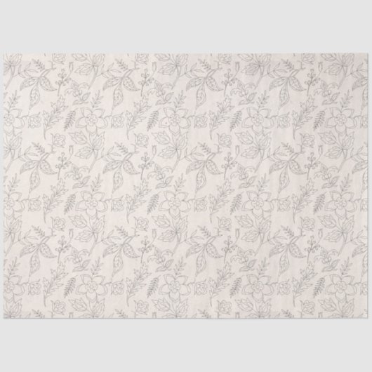 Entwurf der Peachy Floral Series 6 Seidenpapier (Vorderseite)