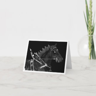 Entwurf der Pferdebezugskarte - "Percheron Power" Karte